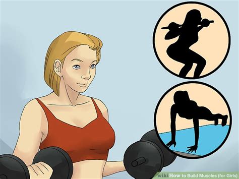 4 ways to build muscles for girls wikihow