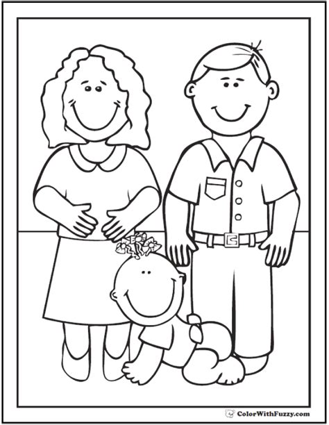coloring pages  mommy  daddy