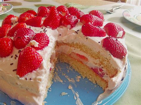 sasis erdbeer sahne torte ein leckeres rezept chefkoch