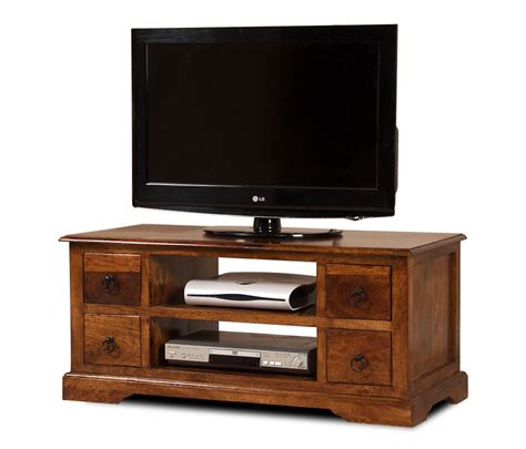 open  tv stand mango wood coffee table  fi media