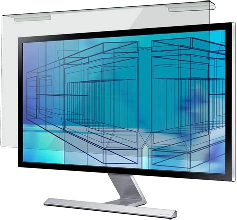 easy hang blue light blocking screen protector panel  desktop computer led pc monitor