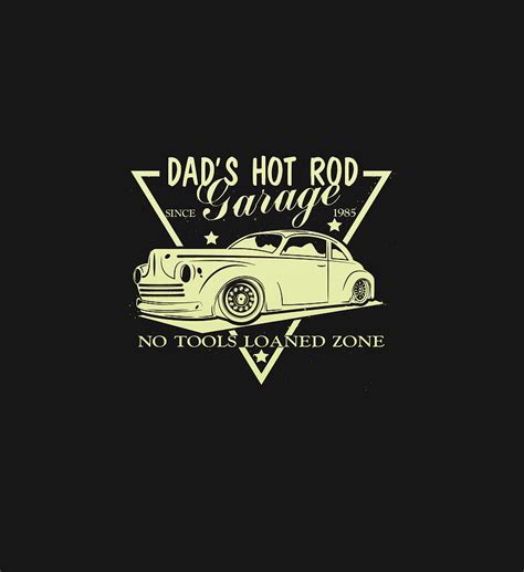 dad s hot rod garage digital art by sophia fine art america