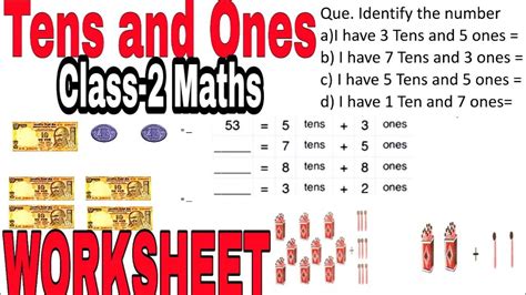 Tens And Ones Worksheet Class 2 Preschool Worksheet Gallery