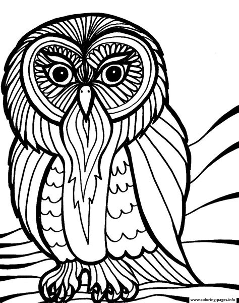 scary halloween owl  coloring pages printable