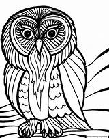 Owl Coloring Halloween Scary Pages Printable Print Color Book sketch template