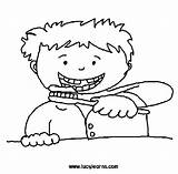 Brushing Teeth Brush Coloring Clipart Drawing Boy Clean Pages Clip Tooth Kids Cliparts Gif Library Keep Color Missing Habits Wash sketch template