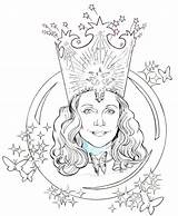 Oz Wizard Glinda Jerome Moore sketch template
