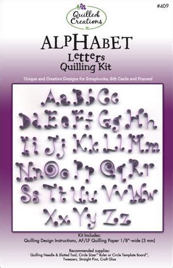 alphabet letters quilling kit
