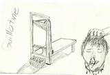 Beheaded Guillotine sketch template