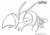Pokemon Clauncher Coloring Pages Step Printable Draw Kids Drawing sketch template