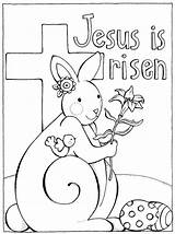 Easter Coloring Pages Jesus Religious Printable Kids Resurrection Risen Bible Bunny Catholic Christian Colouring Sheet Print Story Color Sheets Children sketch template