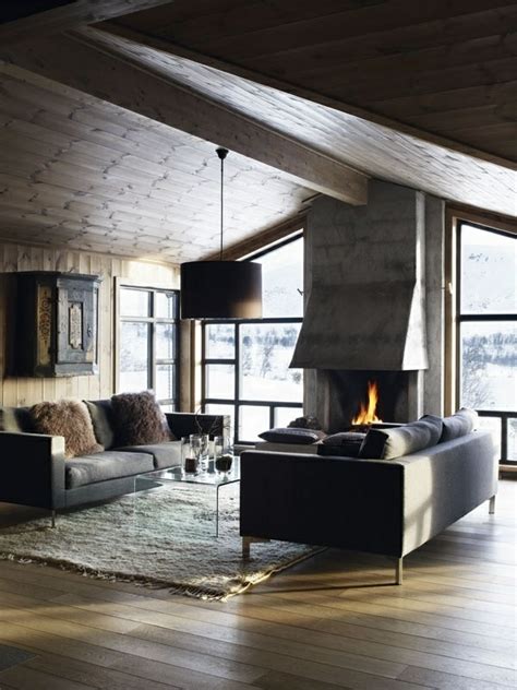 innendesign ideen im chalet stil die sie bewundern