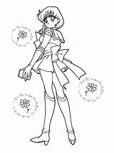 Sailor Moon Coloring Pages Mercury Jupiter Venus Crystal Drawings sketch template