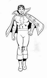 Shazam Marvel Coloring Pages Captain Jr Superhero Dc Choose Board sketch template