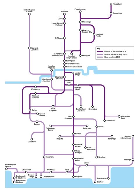 govia thameslink railway map