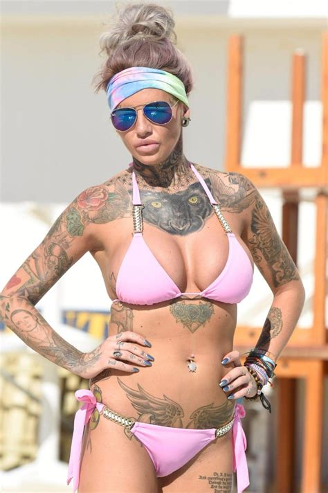 Jemma Lucy Wearing A Pink Bikini In Ibiza ~ Booty Source