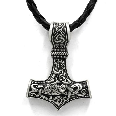 men viking norse thor s hammer mjolnir pendant necklace jewelry