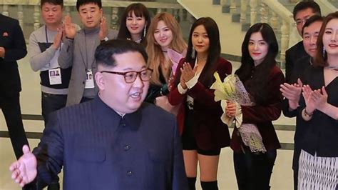 pemimpin korut kim jong un nonton pentas k pop di pyongyang bbc