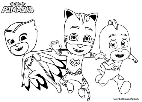 catboy pages coloring pages