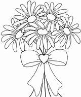 Bouquet sketch template