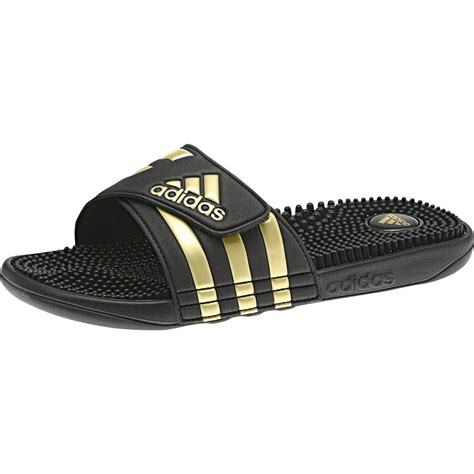 adidas adilette adissage beach sandals massage sandal black gold cm ebay
