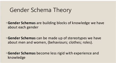 Gender Schema Theory Definition And Explanation