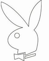 Playboy Bunny Coloring Pages Tattoo Drawing Template Drawings Outline Play Boy Templates Cake Logo Sketch Cakes Party Vector Printable Easter sketch template