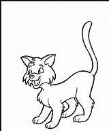 Coloring Tail Pages Designlooter Cat Smiling sketch template