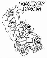 Mario Kart Pages Coloring Printable Color Kids sketch template