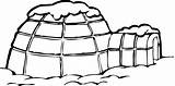 Clipart Igloo sketch template