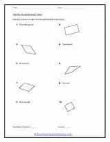 Quadrilaterals Identifying Quiz Topic sketch template
