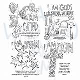 Christ Coloring Identity Pages Color Print Christian Above Click sketch template