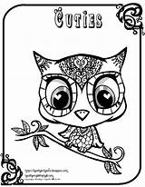 Coloring Owl Pages Cute Draw So Owls Baby Sheet Cuties Printable Color Animal Print Kids Colouring Girls Pg Tumblr Sheets sketch template