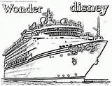 Cruise Disney Ship Coloring Pages Drawing Timeless Miracle Getdrawings sketch template