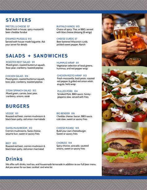 rockford brewery menu template mycreativeshop