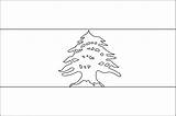 Flag Lebanon Clipart Outline Etc Cedar Tree 2009 Resolution Small Red Usf Bw Lb Edu Bands Consisting Horizontal Middle Double sketch template