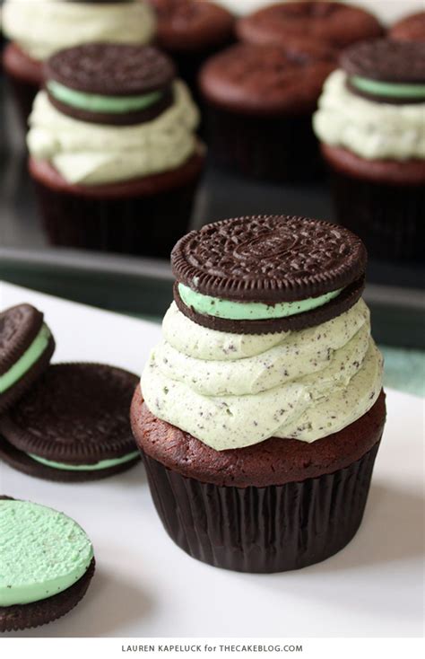mint cookies n cream cupcakes the cake blog