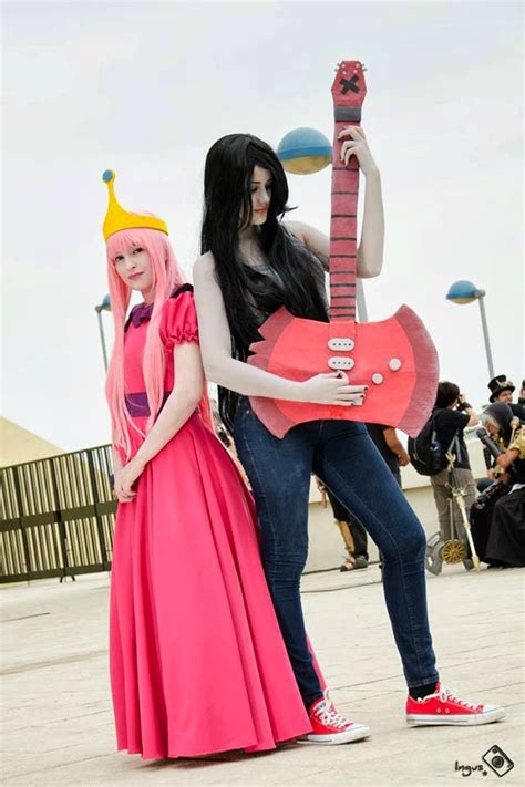 Princess Bubblegum And Marceline S Cosplay~ By Lunaug On