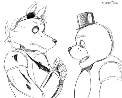 Fnaf First Kiss Rough By Atlas White On Deviantart