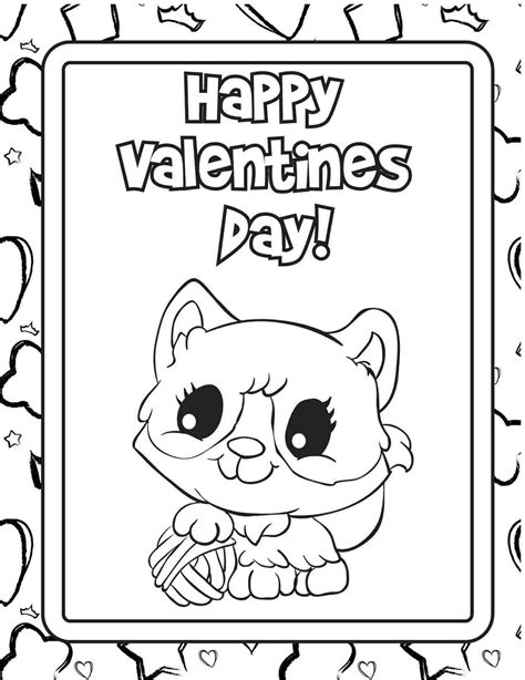 printable valentines cards  color