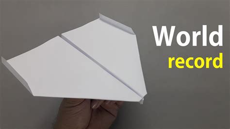 world record paper airplane retykc