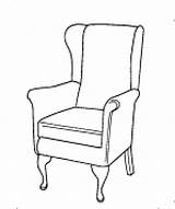 Drawing Chair Armchair Getdrawings Paintingvalley sketch template