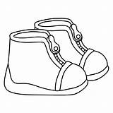 Shoes Pages Childrens Coloring Colouring sketch template