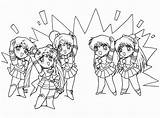 Sailor Moon Coloring Sailormoon Cute Pages Small Printable Print Books sketch template