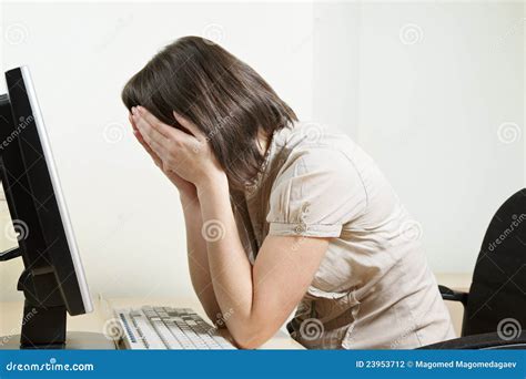 woman covering face stock photography image