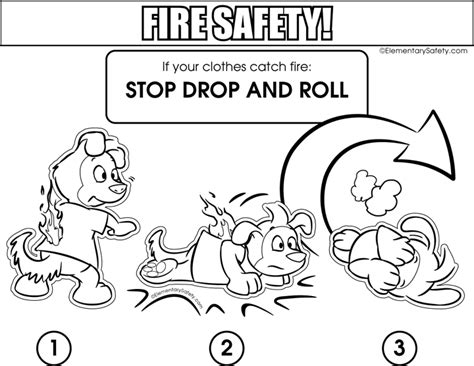 coloring fire safety