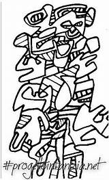 Dubuffet Colorare Ondulando Progettoinfanzia Klee sketch template