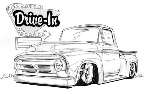 lowrider coloring pages google search cool car drawings truck art