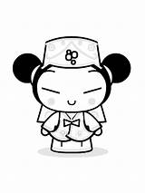 Pucca Coloring Pages Kids Animated Gifs Kleurplaten Funny Coloringpages1001 Children Color Gif Similar Kleurplaat sketch template