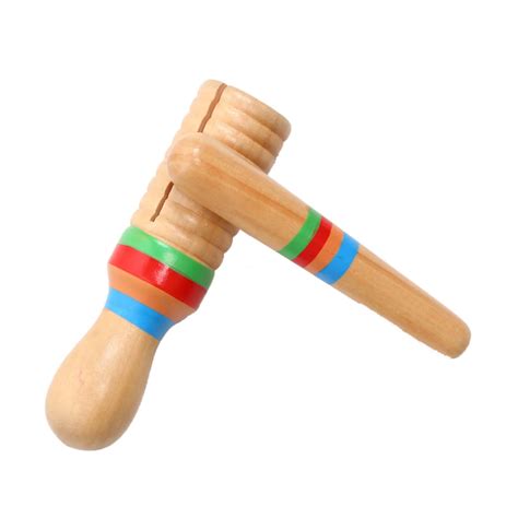wooden  instrument  children kid toys sound tube small single